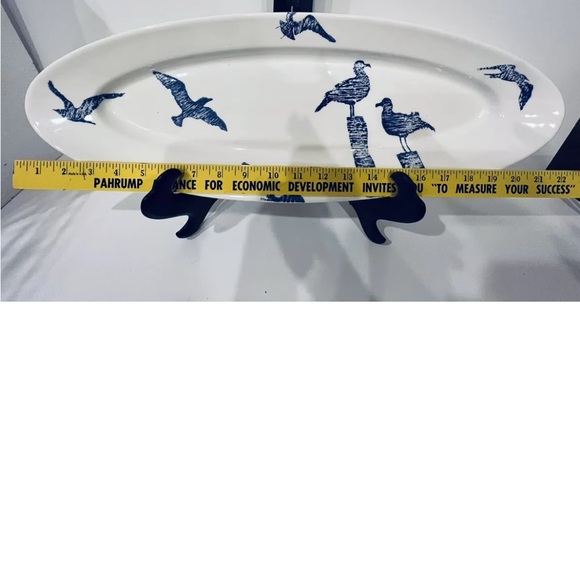 CeramicheFabbro platter with handpainted seagulls - Picture 5 of 7